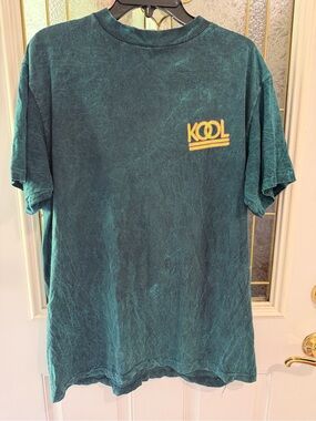 Kool Cigarettes Vintage Teal Short-Sleeve Men's Shirt